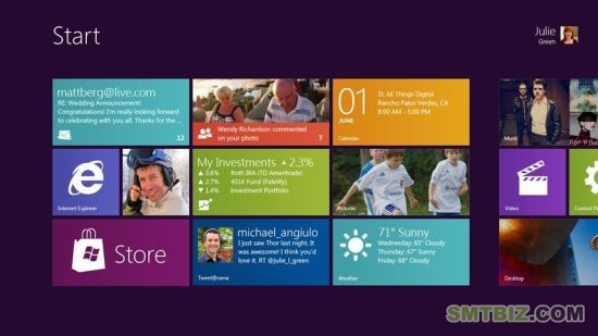 Windows 8的Metro界面 Windows 8的Metro界面